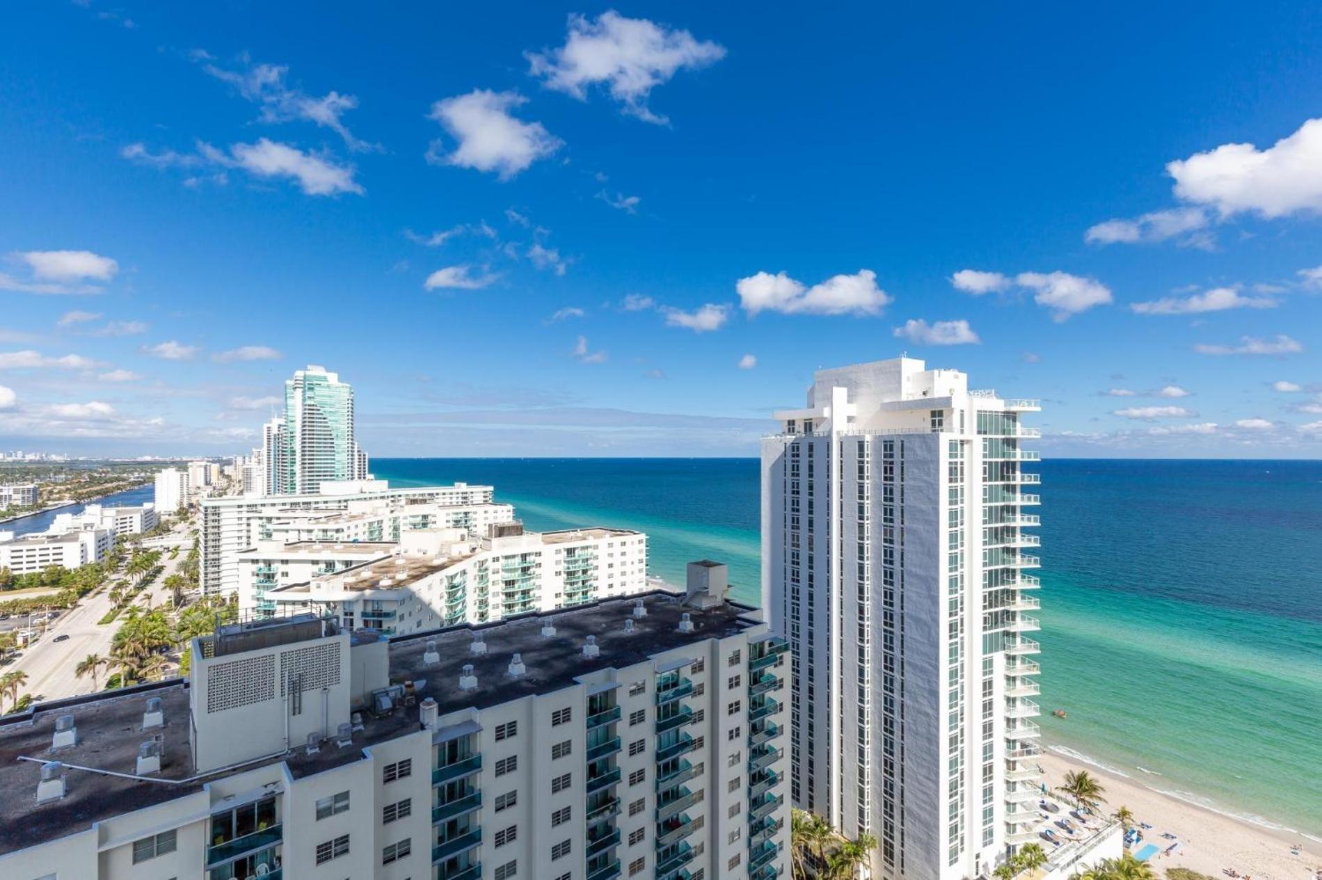 Ocean View 1 Bed On The Beach 19Th Floor Hollywood شاطئ هالانديل المظهر الخارجي الصورة