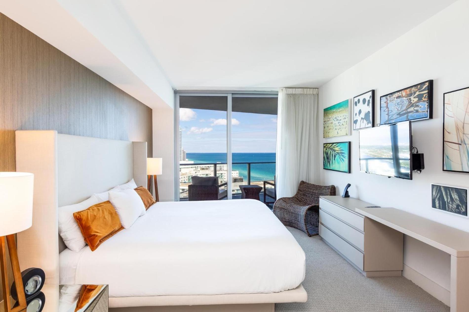 Ocean View 1 Bed On The Beach 19Th Floor Hollywood شاطئ هالانديل المظهر الخارجي الصورة